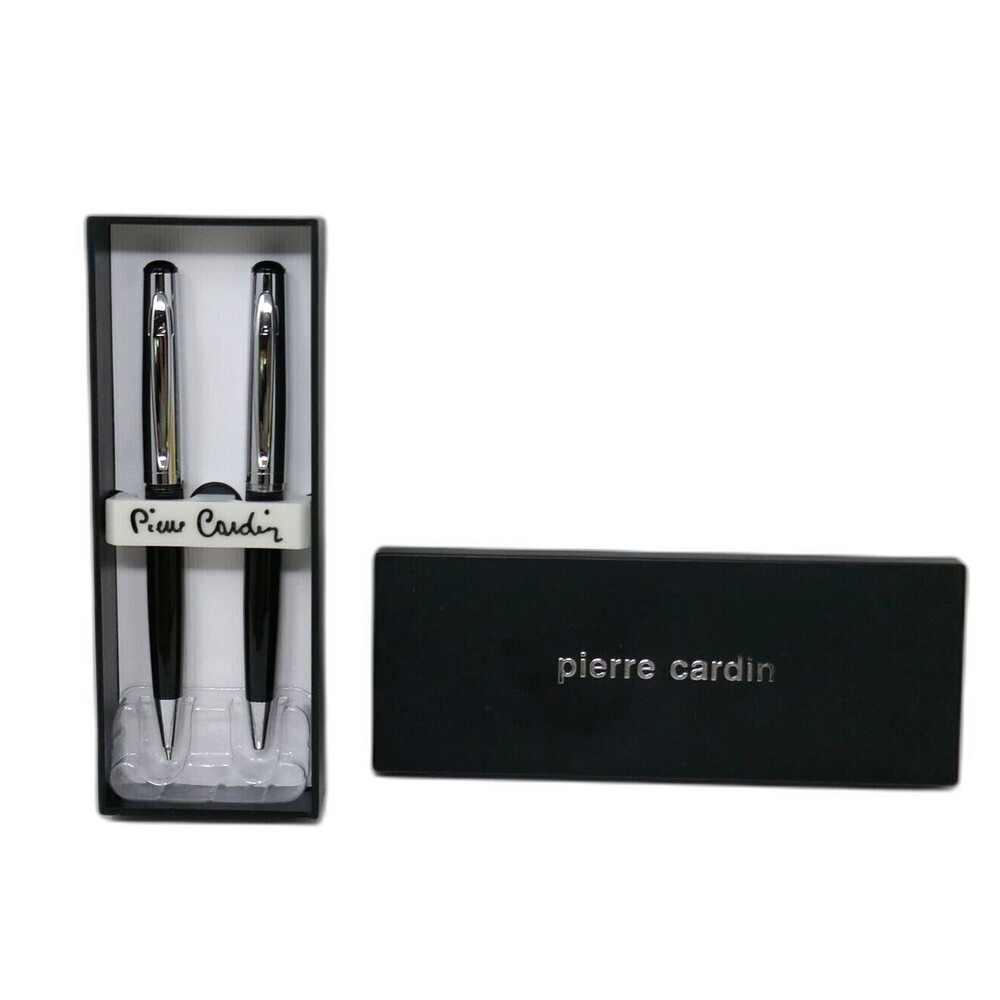 Pierre Cardin Black Ball Point Pen and Mechanical Pencil Set